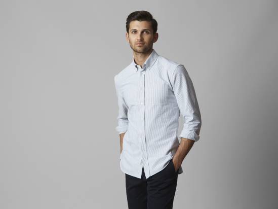 Monocle Voyage Striped Oxford Shirt